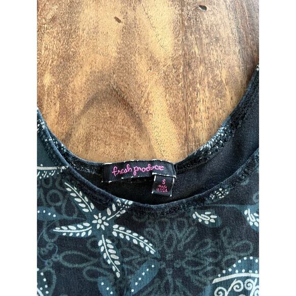 Fresh Produce Women's Black Beach Coverup Seashell Tank Dress Size Small - Picture 3 of 6